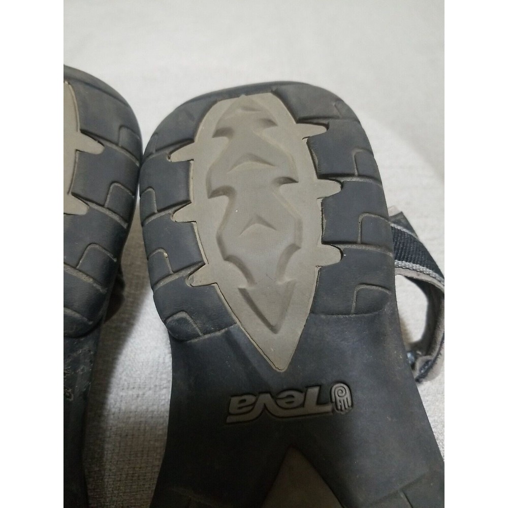 Teva Tirra Sandals Womens Black Grey Adjustable Hook Loop Strappy F27119A Sz 11 - Picture 10 of 16